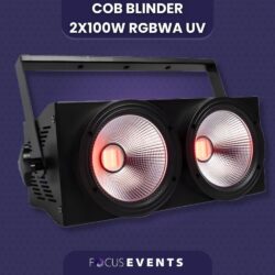 COB Blinder 2x100w RGBWA UV Couleur